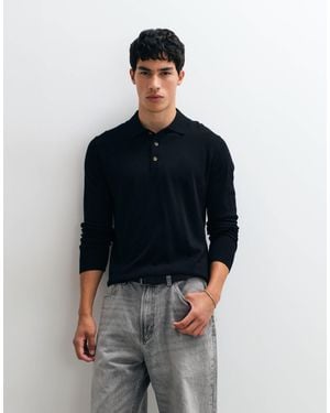 Only & Sons Polo Neck Knit Sweater - Blue