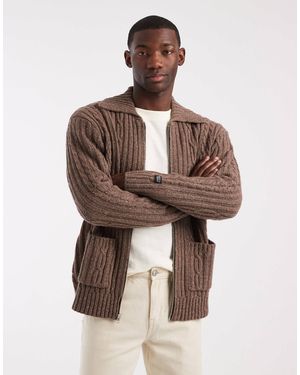 Levi's – pullover aus grobstrick - Braun