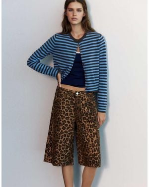 Pull&Bear Regular Fit Cardigan - Blue