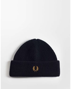 Fred Perry Classic wollmütze - Blau