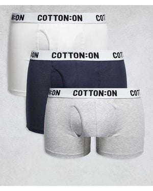 Cotton On 3 Pack Boxers - Blue