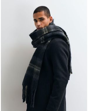 Jack & Jones Chunky Wool Look Scarf - Blue