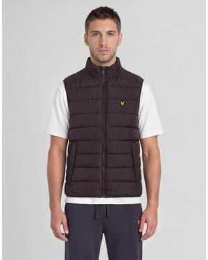 Lyle & Scott Mid Jackets Quilted Puffer Gilet - Black