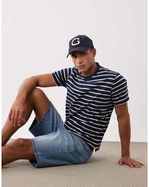 Threadbare Ringer T-shirt - Blue