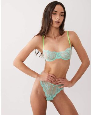 Dora Larsen Tove Floral Lace Underwired Bra - Multicolour