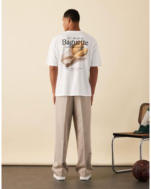 ASOS – oversize-t-shirt - Natur
