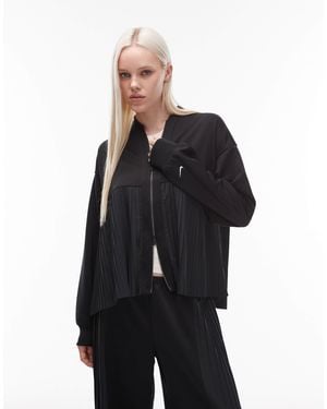 Nike Pleated Harrington Jacket - Blue