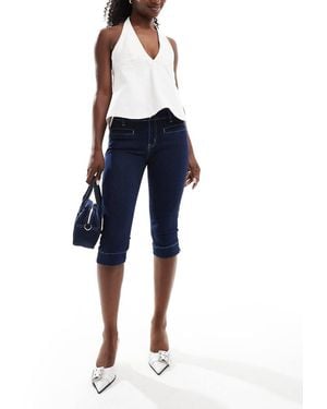 Edikted Denim Capris - Blue