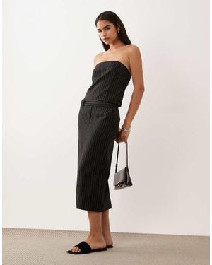 Ralph Lauren Tailored Midi Skirt Co-ord - Natural