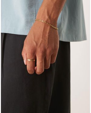 ASOS Waterproof Stainless Rope Chain Bracelet - Black