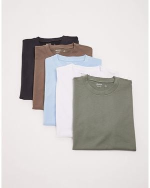 Hollister – 5er-pack kurzärmlige t-shirts - Grau