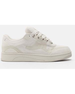 Pull&Bear Stwd Multi-piece Skate Trainers - White
