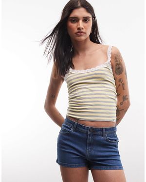 Noisy May – sehr kurze jeans-shorts - Blau