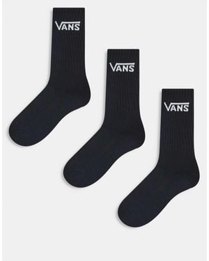 Vans – 3er-pack klassische crew-socken - Blau