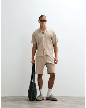 SELECTED Pantaloncini A Coste - Bianco