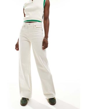 Levi's Vaqueros Ribcage De Pernera Ancha En Crudo - Blanco