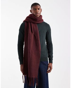 ASOS Woven Brushed Scarf - Brown
