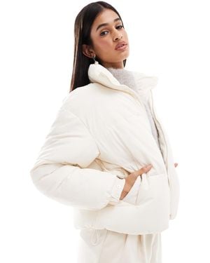 Bershka Padded Jacket - White