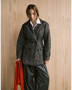 ASOS Formal Sculpted Short Coat - Grey