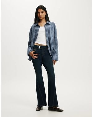 Cotton On Petite Mid Rise Bootcut Jean - Blue