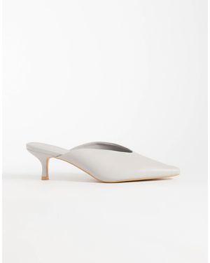 SEQWL Maybach High Vamp Mules - White