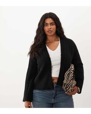 ASOS Asos Design Curve Edge To Edge Cardigan - Black