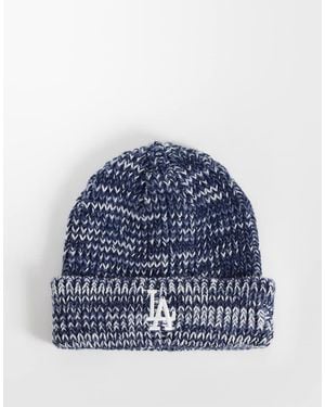 KTZ La Dodgers Gorro De Punto Jaspeado Con Vuelta En - Azul