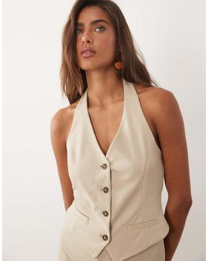 Mango Evans Waistcoat Co-Ord - Natural
