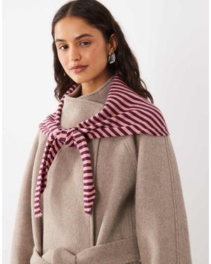 ASOS Gestreepte Driehoekssjaal - Rood