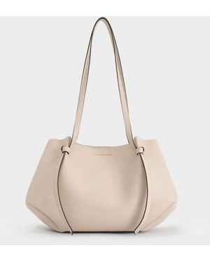 Charles & Keith Calla Tote Bag - Natural
