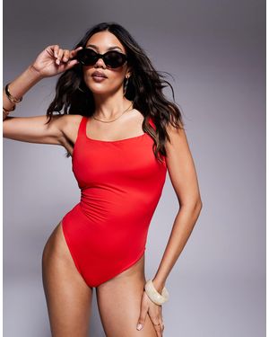 ASOS Fuller Bust Revenge Sculpting Swimsuit - Red