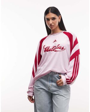 adidas Originals Long Sleeve Football Jersey - Red