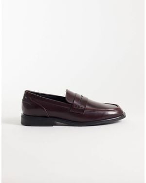 ASOS Pennyloafer mit eckiger zehenpartie - Rot