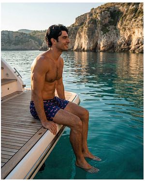 Apreslife Flamingos Swim Shorts - Blue