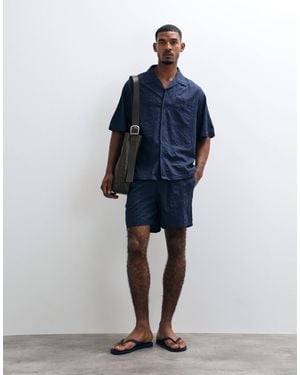 ASOS Seersucker Shorts - Blue