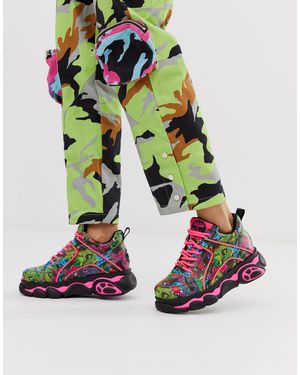 Buffalo X Jaded London Dragon Chunky Trainers - Multicolour
