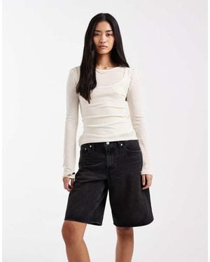 Levi's Middy Denim Jorts - Black