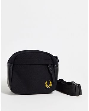 Fred Perry Bandolera negra con logo - Negro