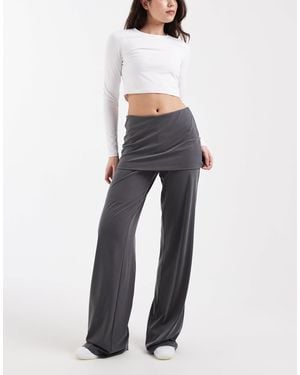 Cotton On Honey Skirt Overlay Trouser - Blue