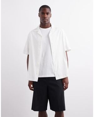 ASOS Revere Textured Shirt - White