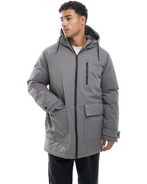 Jack & Jones Parka Jacket With - Gray
