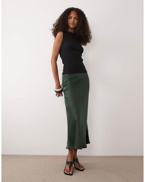 Y.A.S Satin Midi Skirt - Multicolor