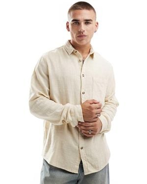 Cotton On Portland Long Sleeve Shirt - Natural