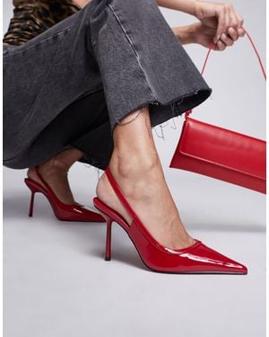 ASOS Poser Slingback High Heeled Shoes - Grey