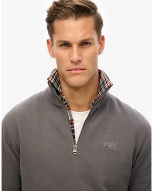 Superdry – essential – sweatshirt - Grau