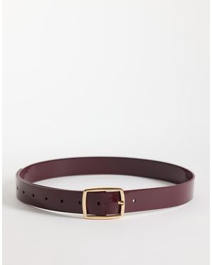 ASOS Riem Met Vierkante Gesp - Bruin