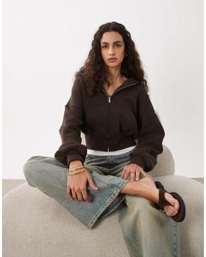 Cotton On – oversize-kapuzenjacke - Braun