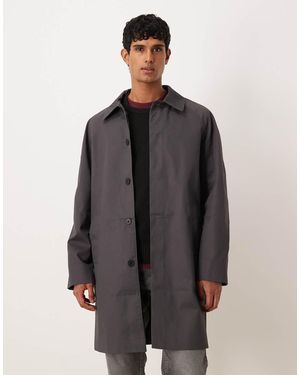 ASOS Trench Oversize Antracite - Grigio