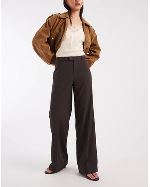 Vero Moda Mid Waist Straight Leg Crease Front Trouser - Multicolor