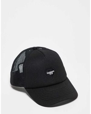 Carhartt Heart Patch Trucker Cap - Black